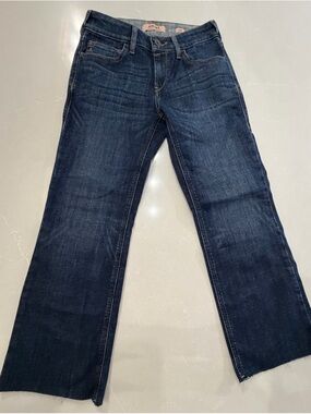 Ariat REAL Denim Perfect Fit Kick Flare Dark Indigo Jeans, 26R